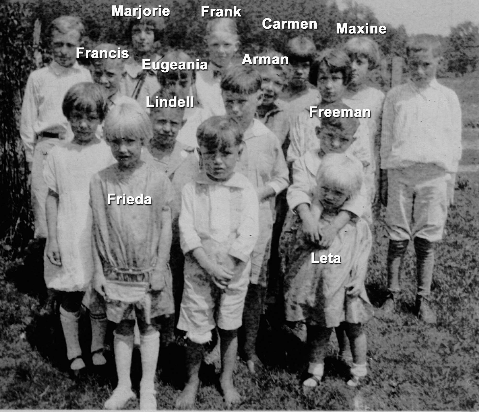 Grandchildren of Jay and Martha Miller