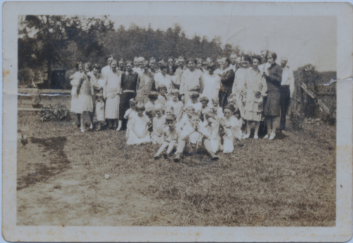 Jay and Martha Miller  Family Reunion 1920s
