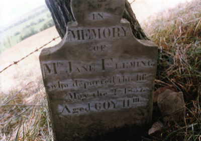  Jane Stevenson Fleming, 2nd wife of Mitchel 