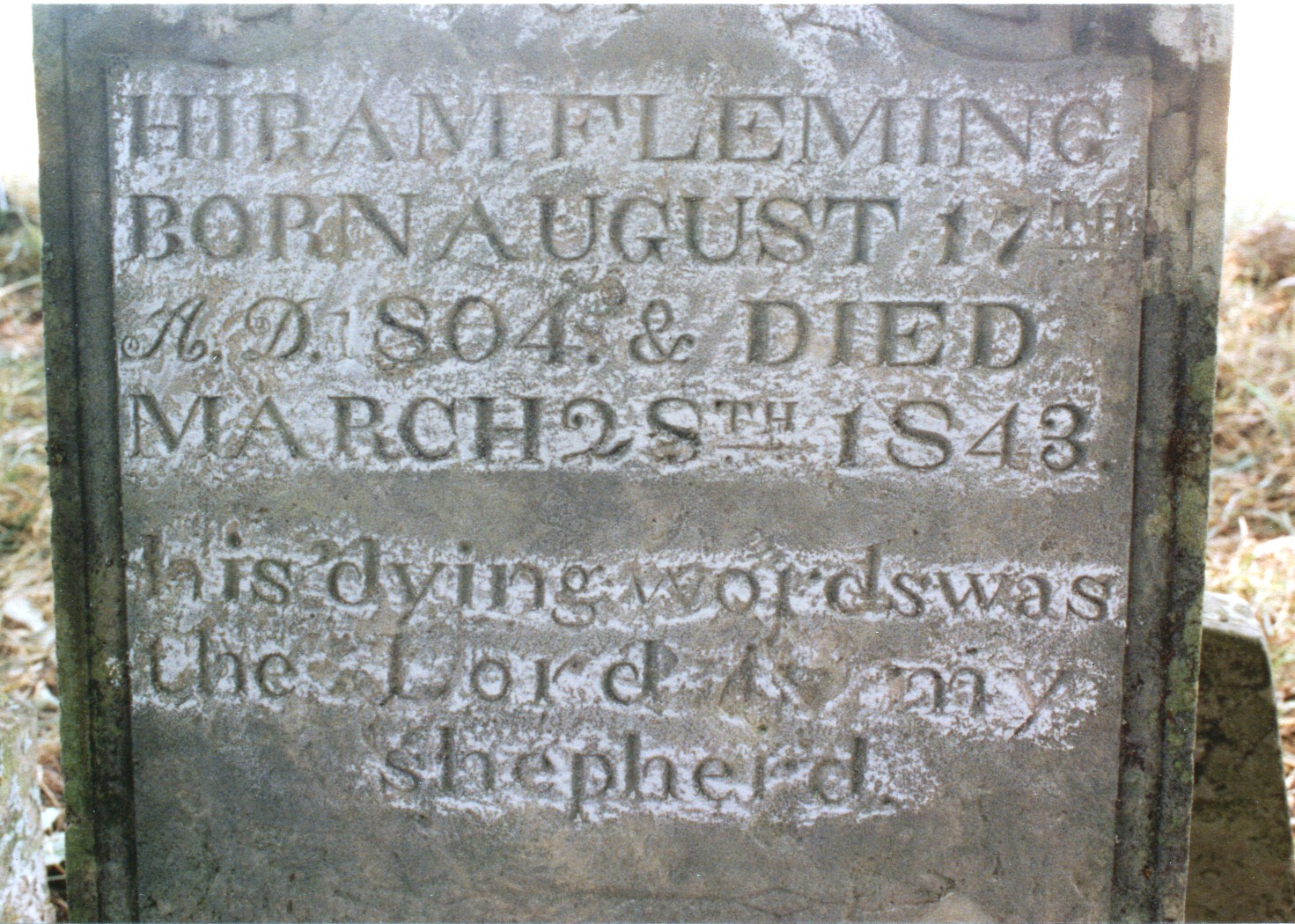  Hiram Fleming, son of Mitchel 