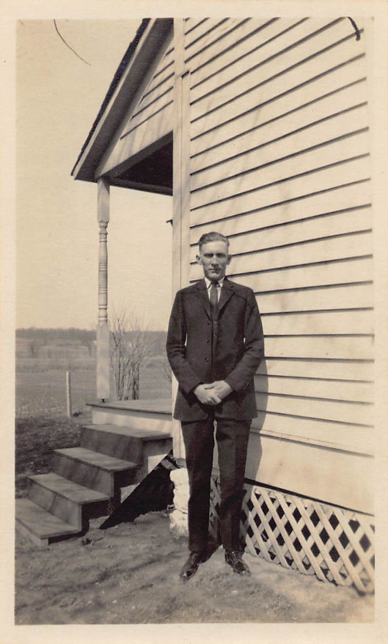 Ted Regenhardt before the wedding