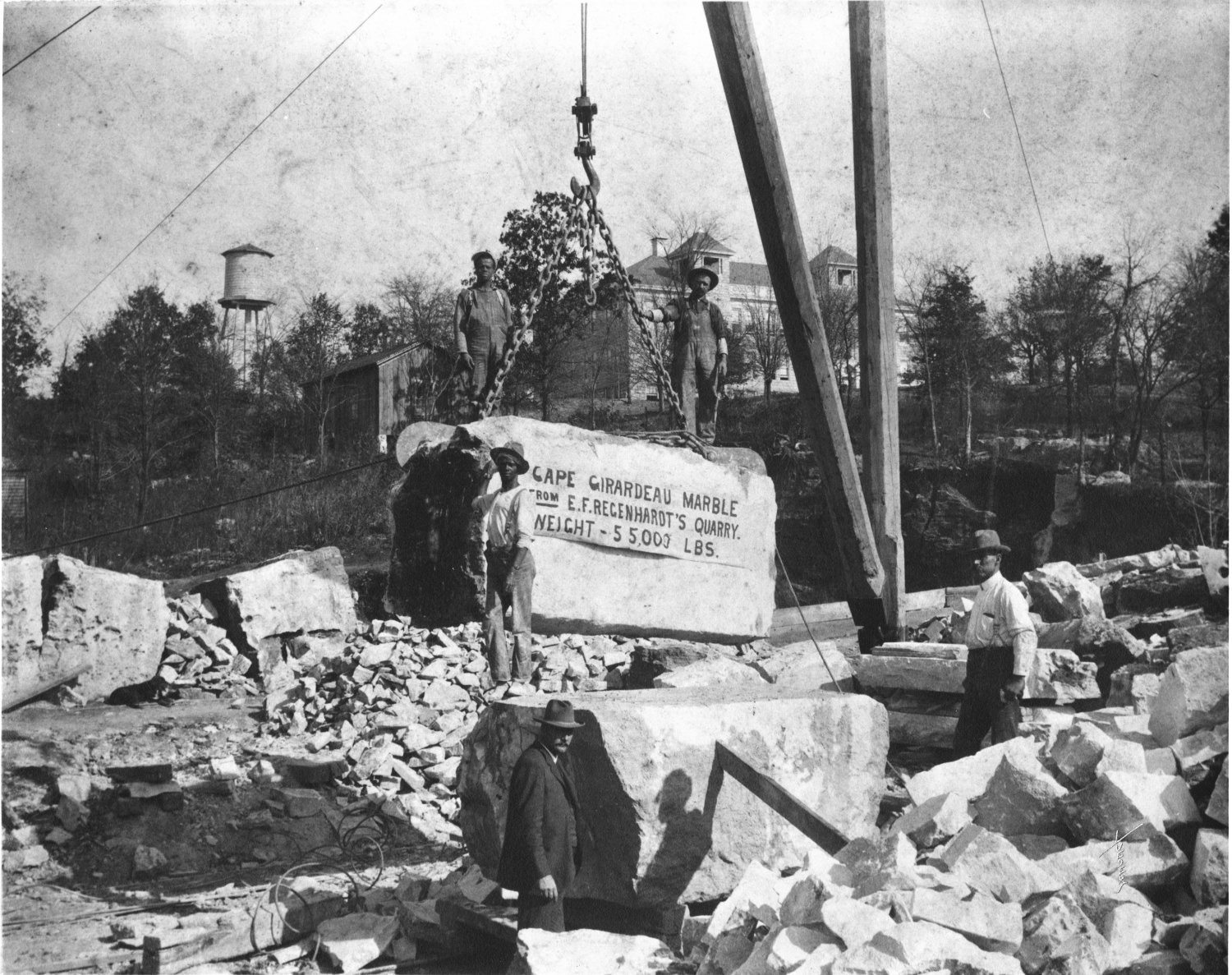 Edward F. Regenhardt, foreground, lower center.