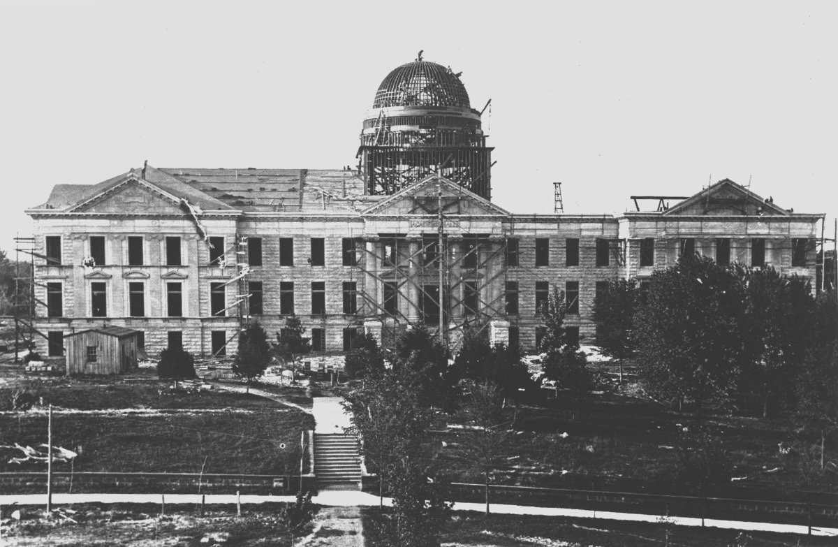 Academic Hall under construction