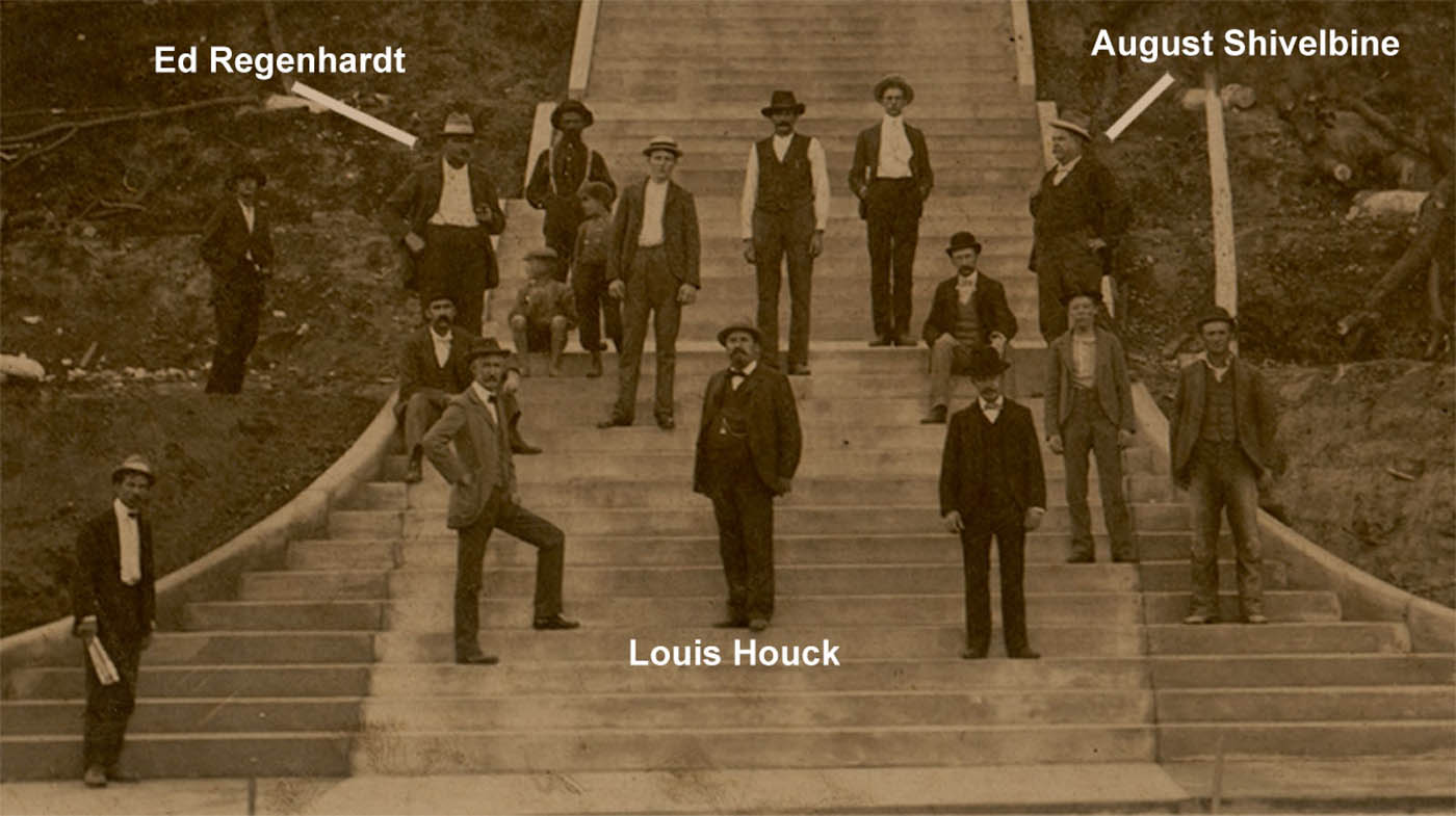  Ed Regenhardt was contractor for the Common Pleas Courthouse steps in 1896 