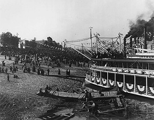  Flotilla docked at unidentified location. 