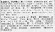 Susan E Irion nee Herrington Obit - STL Post-Dispatch 6 Jun 1935 page 30 col 5