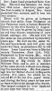 Issac Lane -Preaching -  Des Arc Items - Iron County Register 19 Jul 1894 pg 5 col 4