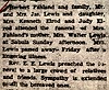 Obit of Mrs Walter Lewis nee Minnie Ethel White (1896-1950) - Wayne County Journal-Banner 2 Nov 1950 pg 3 col 6