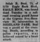 Beal, Selah R found dead Los Angeles Times 24 Sep 1961 Pg 168 (G2)