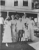 2449 Hord Ave Edward Regenhardt family and 3 female guests standing (Lueder's Studio)
