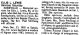 Ellis L Lewis Obit Kerrville Times 8 Jan 1992 pg 3