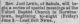 Joel Lewis of Sabula - Iron County Register 8 Jun 1916 pg 5