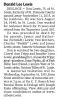 Donald Lee Lewis Obit - The Daily Journal 14 Sep 2015 pg A4 col 1