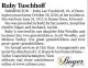 Ruby Tuschhoff Obit The Daily Journal (Flat River, MO) 30 Oct 2020 pg A4 col 2