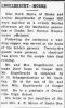 Morre, Ruth to Arthur Engelbrecht Marriage  Gasconade County Republican 10 Oct 1940 pg 1