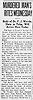 Dr. F. J. Weight Obit Evansville Courier and Press 9 Nov 1942 pg 3 col 1