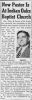 Rev Toney Lewis new pastor Fort Worth Star-Telegram 17 Aug 1946 pg 4 col 2