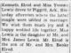 Yvonne Lewis to Kenneth Elrord marriage announcement Wayne County Journal-Banner 25 May 1944 pg 3
