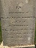 Hannah Woodfin nee Ashbrook grave marker