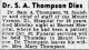 Sam A Thompson Obit -STL Globe-Democrat 6 Dec 1944 pg 5