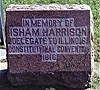 Isham Harrison Memorial Cenotaph findagrave memorial # 182857276