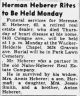 Herman E Heberer Obit 2 Oct 1954 pg 3