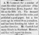 Andrew Casebolt Obit - Perryville Weekly Union 3 Nov 1882 pg 3 col 3
