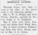 Oscar Lambert to Lelia Lewis Marriage License listing -Greenville_Sun_Thu__8_May_1930_pg_8