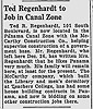 Ted Regenhadrt to Job in Canal Zone - SE Missourian 12 Jan 1942 pg 2 col 4