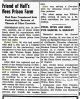 Ische, Robert - Flees Prison Farm - Chollicothe Constitution Tribune 16 Nov 1953 pg 6