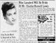 Charles Burnell Lewis wedding announcement to Alice Langford Fort Worth Star Telegram 7 Sep 1952 pg 45 (Sec 3 pg 5)