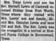 Mrs Tony Lewis and son Bernell visit Douglas Lewis in Texas - The Daily Journal (Flat River, MO 3 Oct 1961 pg 4