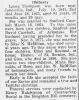 Laura Thompson (wife of Sanford Casebolt, Sr) Obit Jackson County Banner (Brownstown, IN) 27 Jul 1923 pg 7 col 1