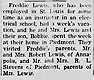 Freddie Lewis visits Piedmont and family - Iron County Register  Wayne County Journal-Banner 9 Jul 1942 pg 3 col 4