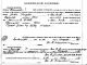 Minnie Ethel White To John Huges Marriage License