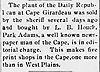 Park Adams is editor   The Jorunal-Gazette (West Plains, MO) 28 May 1903 pg 6 col 4