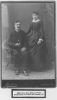 WEST William Henry (b 1863) wedding photo with POWELL Minnie Lee (b 1866) taken 20 October 1885 Hannibal MO.