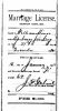 Nancy Jane King to William Minor Marriage License 1882