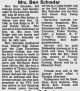 Selma Schrader nee Meyer Obit SE Missourian 5 May 1980 pg 7