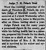 Theodore Polack  Obit - The Frankfort Index (Frankfort, KS) 15 Jan 1920 pg 1 col 1