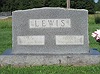 Napoleon 'Nay' Lewis and 2nd wife Perl Robinson grave marker