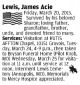 James Acie Lewis Obit STL Post-Dispatch  22 Mar 2015 Pg A021