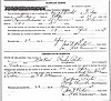 Frank J Weicht to Louis Buhmeier Marriage License  20 Apr 1909