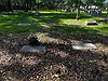 Earl Vincent Stevenson gravemarker  left foreground