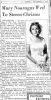 Steven Chrissos to Mary Nouragas Wedding - Delawar County Daily Times (Chester, PA) 19 Nov 1956 pg 48