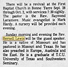 Bernell Lewis guest speaker The Dalily Journal (Flat River MO) 25 Sep 1980 pg 5 col 3