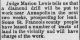 Marion Lewis announces drilling for lead near Annapolis - Iron County Register 9 Aug 1906 pg 5