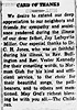 Jay Miller - Card of Thanks - Wayne County Journal Banner 1 Jun 1944 pg 4