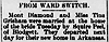 Mont Diamond to Tina Grisham marriage announcement - Scott County Kicker 28 Oct 1905 pg 4 col 4