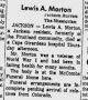 Lewis A Morton Death Notice SE Missourian 10 Sep 1965 pg 7